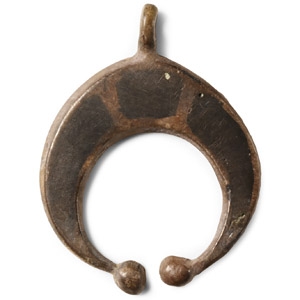 Roman Silver Lunar Pendant