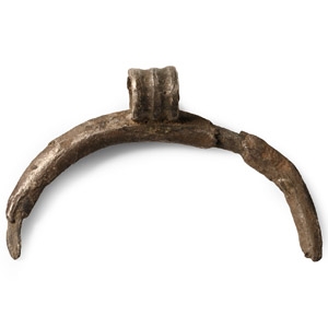 Roman Silver Lunar Pendant