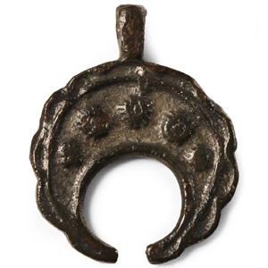 Roman Bronze Lunar Pendant