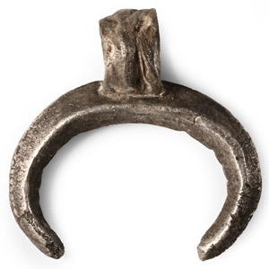 Roman Silver Lunar Pendant