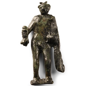 Roman Bronze Provincial Mercury Statuette