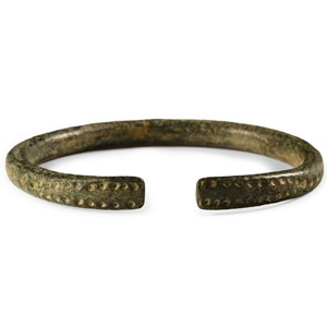 Roman Bronze Decorated Bracelet