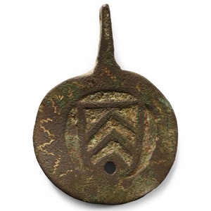 Bronze Knights Heraldic Horse Harness Pendant