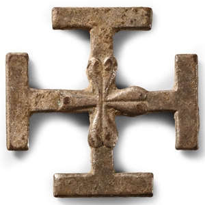 Silver Jerusalem Cross Badge