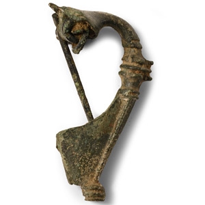 Bronze Trumpet Brooch