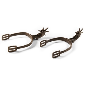 Iron Rowel Spur Pair