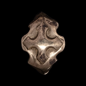 Georgian Silver Not All of me Will Die Memento Mori Ring with Skeleton on Hoop