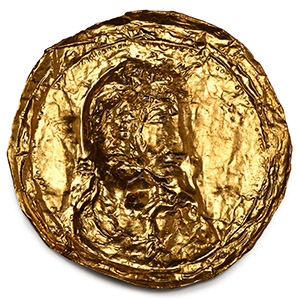 Roman Sheet-Gold Phalera Cover with Imperial Bust