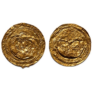 Roman Sheet Gold Phalera Covers with Pelta Shields
