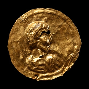 Roman Sheet-Gold Phalera Cover with Imperial Bust