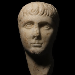 Marble Portrait Head of Gaius Caesar