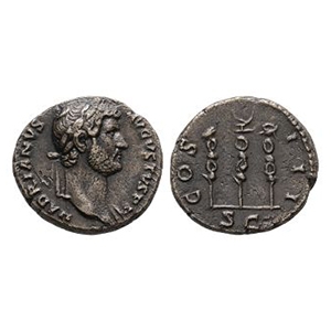 Ancient Roman Imperial Coins - Hadrian - Standards AE Quadrans