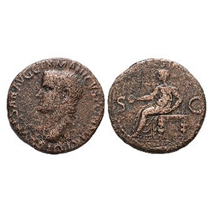 Caligula - Vesta Seated AE As