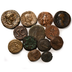Ancient Roman Imperial Coins - Mixed AE Coin Group [14]