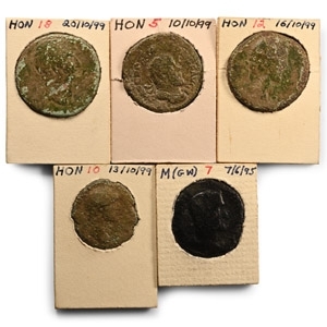 Group of Five [5] Roman AE Coins.