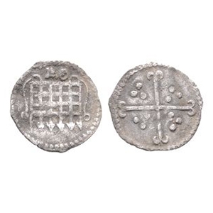 English Medieval Coins - Elizabeth I - Key - Portcullis AR Halfpenny