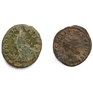 Ancient Roman Imperial Coins - Allectus - AE Antoninianus and Quinarius Group [2]