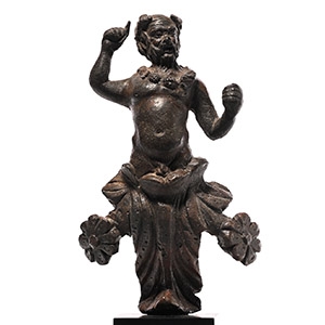 Roman Bronze Silenus Statuette