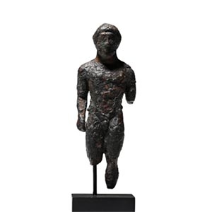 Greek Bronze Kouros Statuette