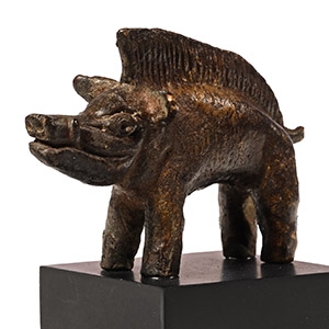 Romano-Celtic Bronze Boar Statuette
