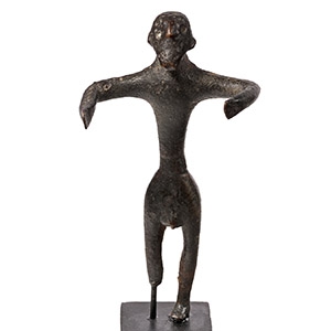 Western Asiatic Bronze Standing Idol