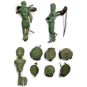 Bronze Brooch Group