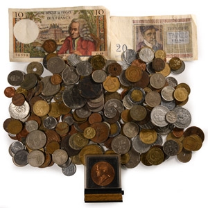 World Coins - Mixed World Coin, Token, and Banknote Group