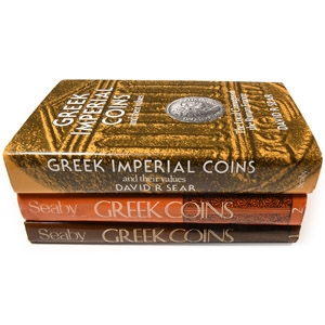 Numismatic Books - Greek Coins and Their Values Volumes 1 & 2, and Greek Imperial Coins