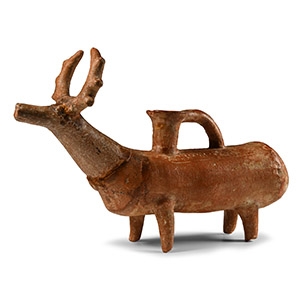 Amlash Terracotta Stag Rhyton