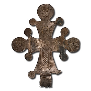 Silver Cross with Saints