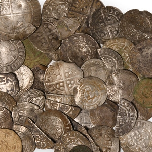 English Medieval Coins - Medieval to Stuart Silver and Bronze Hammered Coin Group [45]