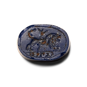 Judaean Gem with Lion and Hebrew Inscription