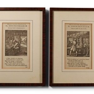 Rembrandt Etchings from Jan Luyken Book of Trades Het Menselyk Bedryf