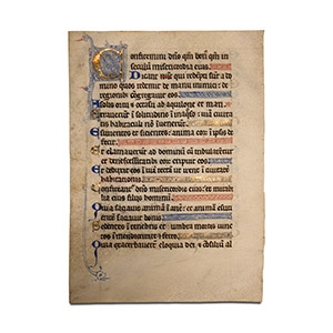 Philip Augustus Vellum Psalter Folio