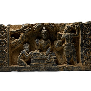 Gandharan Schist Figural Buddha Freize