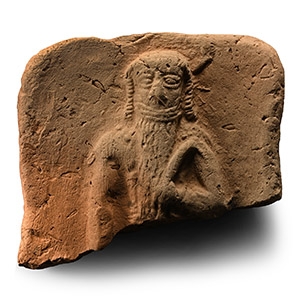 Old Babylonian Terracotta Fragment with Bearded Man