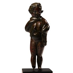 Bronze Figure of a Young Satyr of Dionysian Cortege