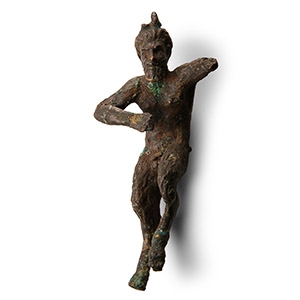 Roman Bronze Statuette of Pan