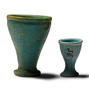 Blue Faience Offering Cups