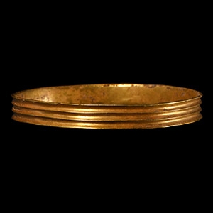 Bronze Age Central European Ribbed Gold Bracelet