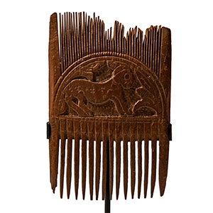 Decorated Wooden Comb