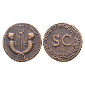 Ancient Roman Imperial Coins - Germanicus and Drusus - Paduan AE Sestertius