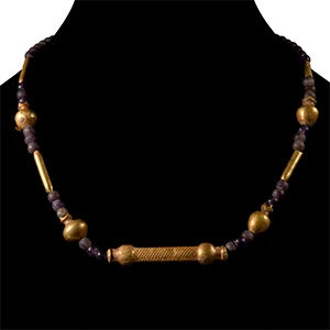 Mesopotamian Gold and Other Bead Necklace