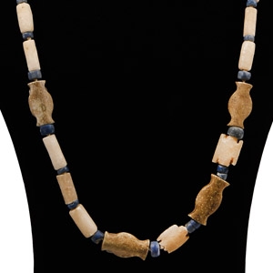 Western Asiatic Lapis Lazuli and Stone Bead Necklace