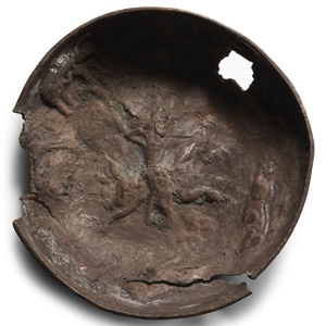 Sassanian Style Silver Bowl