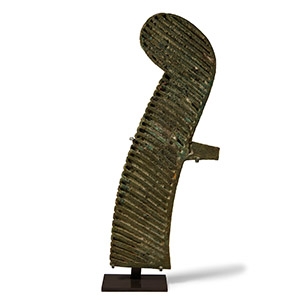 Bronze Atef Crown Feather From a Life-Sized Statue
