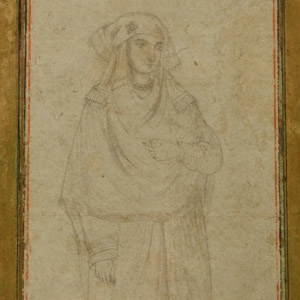 Safavid Drawing of a Western Pilgrim