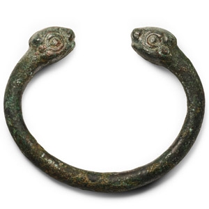 Urartu Bronze Bracelet with Beast Heads