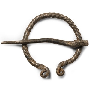 Viking Period Twisted Silver Penannular Brooch