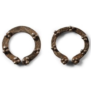 Western Asiatic Silver Mount Pair